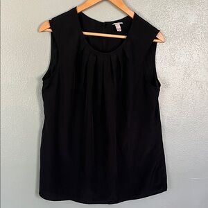 Merona Elegant Black Sleeveless Top